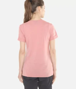 T-Shirt Femme Chevron Merino Blend Manches Courtes