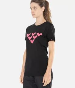 T-Shirt Femme Merino Manches Courtes Chevron