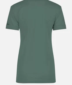 T-Shirt Femme Merino Manches Courtes Chevron