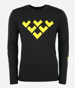 T-Shirt Homme Chevron Merino Blend Manches Longues