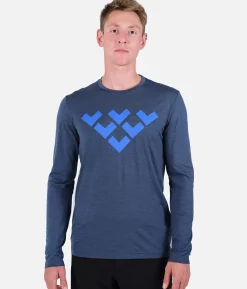 T-Shirt Homme Chevron Merino Blend Manches Longues