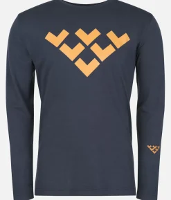 T-Shirt Homme Merino Manches Longues Chevron