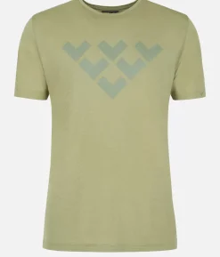 T-Shirt Homme Merino Manches Courtes Chevron