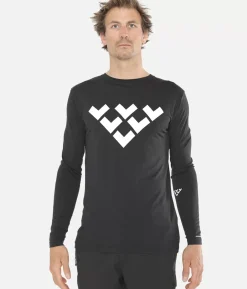 T-Shirt Homme Merino Manches Longues Chevron