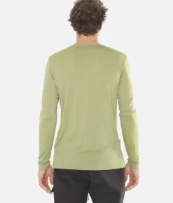 T-Shirt Homme Merino Manches Longues Chevron