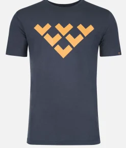 T-Shirt Homme Merino Manches Courtes Chevron