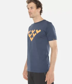 T-Shirt Homme Merino Manches Courtes Chevron